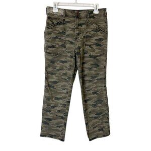 Anthropologie Straight Crop Pants Womens Size 28‎ Camo